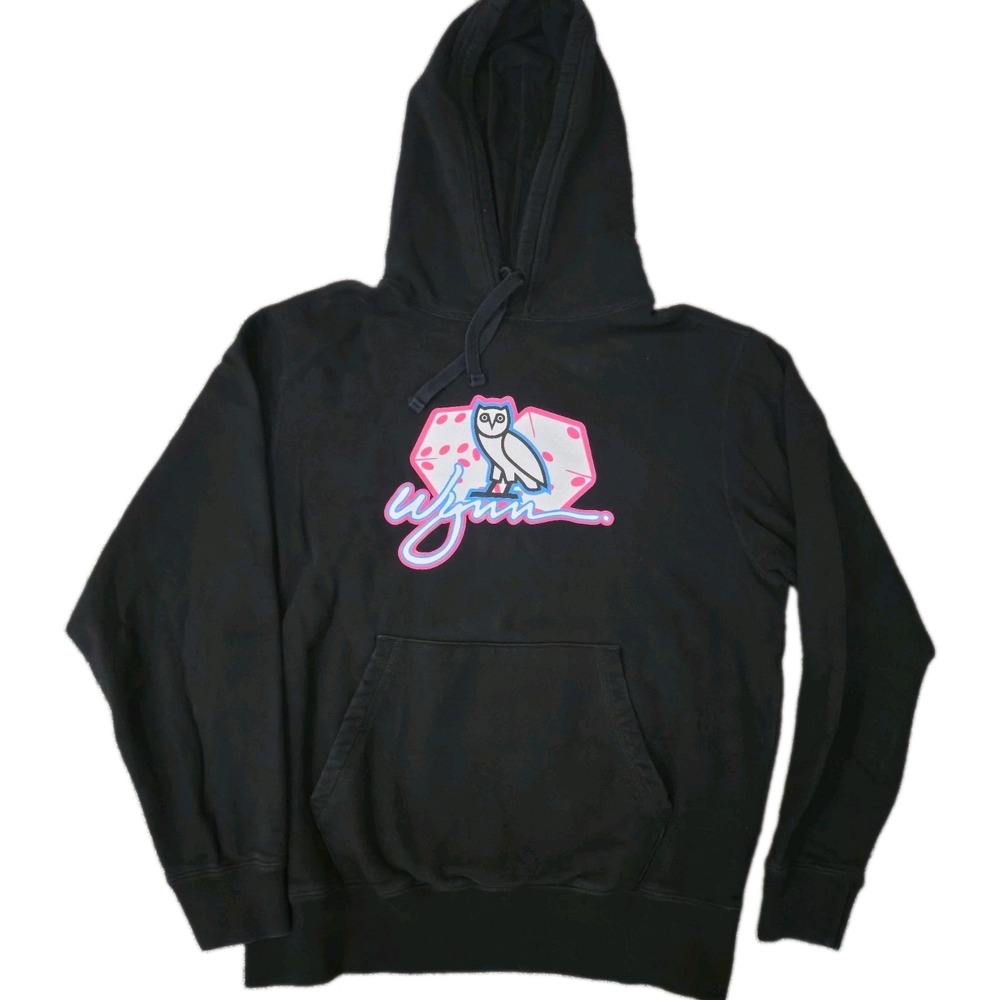 OVO Octobers Very Own Drake Wynn Las Vegas Black Dice Hoodie Mens Small